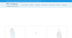 Desktop Screenshot of pfifashions.com