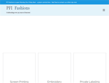 Tablet Screenshot of pfifashions.com